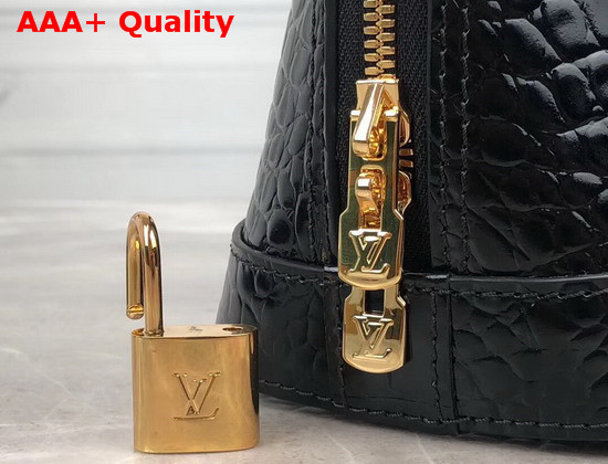 Louis Vuitton Alma BB Noir Shiny Crocodile N90897 Replica