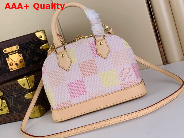 Louis Vuitton Alma BB Peach Damier Giant Coated Canvas N40516 Replica