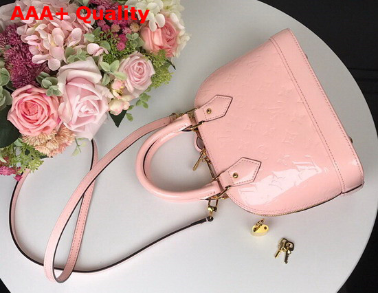 Louis Vuitton Alma BB Pink Monogram Vernis Leather Replica