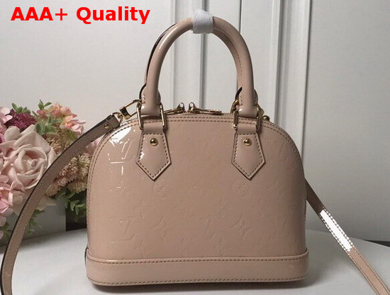 Louis Vuitton Alma BB Rose Ballerine Monogram Vernis Leather M50415 Replica