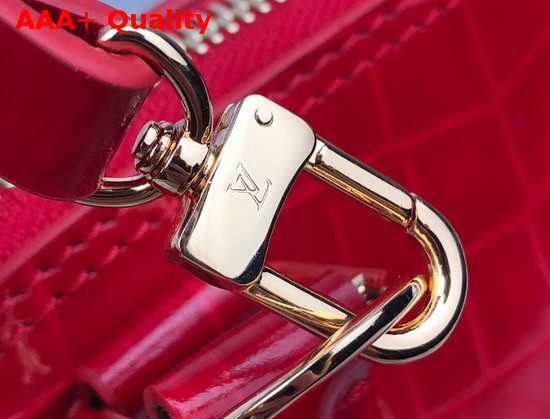 Louis Vuitton Alma BB in Red Alligator Leather Replica