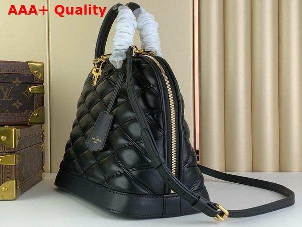 Louis Vuitton Alma PM Handbag in Black Lamb Leather M23688 Replica