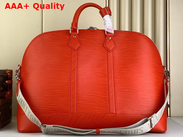 Louis Vuitton Alma Travel GM Bag in Vermillon Red Epi XL Grained Leather M23717 Replica