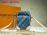 Louis Vuitton Amazon Shoulder Bag in Blue Monogram Denim Replica