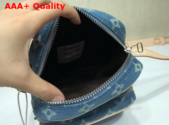 Louis Vuitton Amazon Shoulder Bag in Blue Monogram Denim Replica