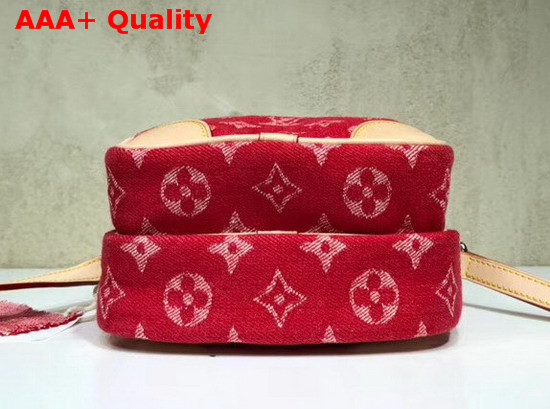 Louis Vuitton Amazon Shoulder Bag in Red Monogram Denim Replica