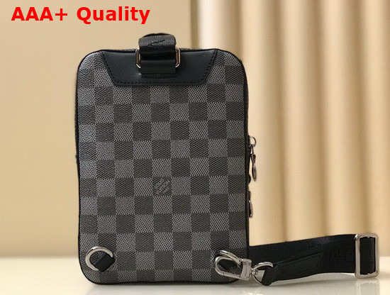 Louis Vuitton Amazon Slingbag Gray Damier Graphite 3D Coated Canvas N50012 Replica