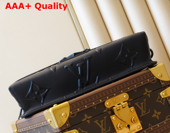 Louis Vuitton Ambassadeur PM Black Leather Debossed with the Monogram Pattern M58711 Replica