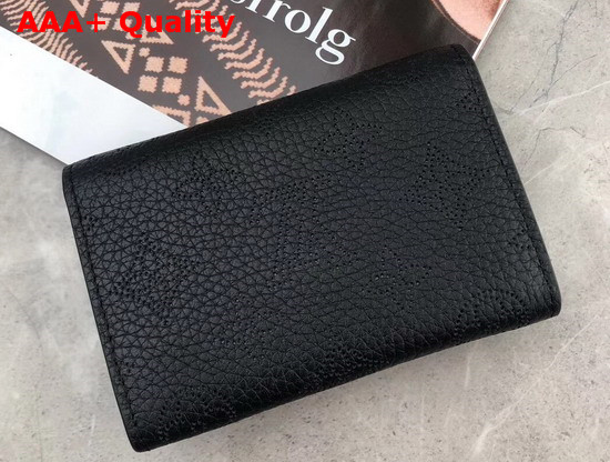 Louis Vuitton Anne Coin Purse Noir Mahina Perforated Calfskin Leather Outside M64049 Replica