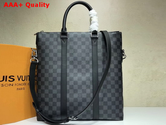 Louis Vuitton Anton Tote Damier Graphite Canvas N40000 Replica