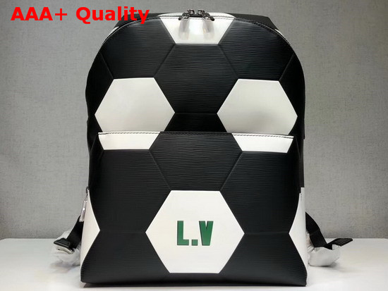 Louis Vuitton Apollo Backpack Black and White Epi Leather 2018 FIFA World Cup Replica