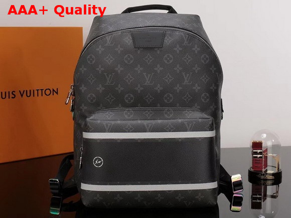 Louis Vuitton Apollo Backpack Monogram Eclipse Coated Canvas Exterior with Graphic Replica