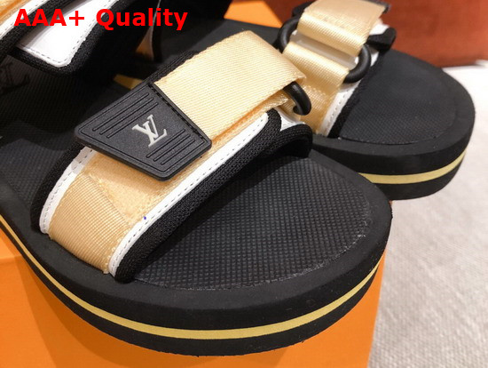 Louis Vuitton Arcade Flat Sandal in Beige Replica