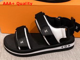 Louis Vuitton Arcade Flat Sandal in Black 1A8GIW Replica