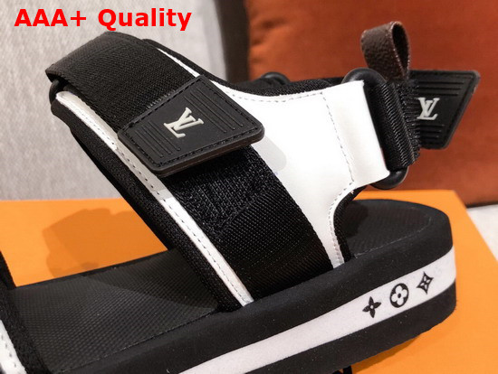 Louis Vuitton Arcade Flat Sandal in Black 1A8GIW Replica