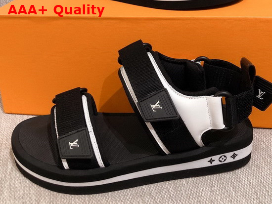 Louis Vuitton Arcade Flat Sandal in Black 1A8GIW Replica