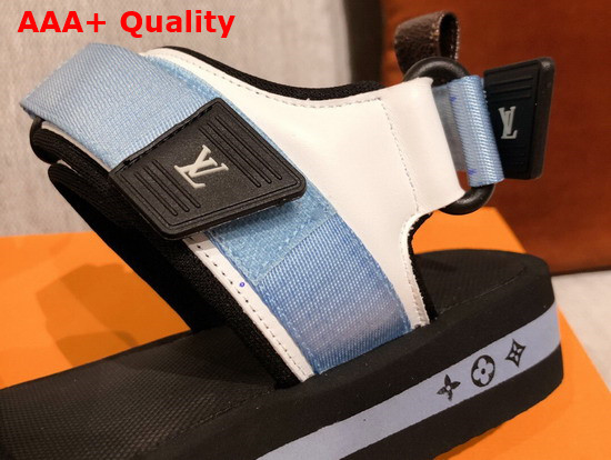 Louis Vuitton Arcade Flat Sandal in Blue 1A8GK5 Replica