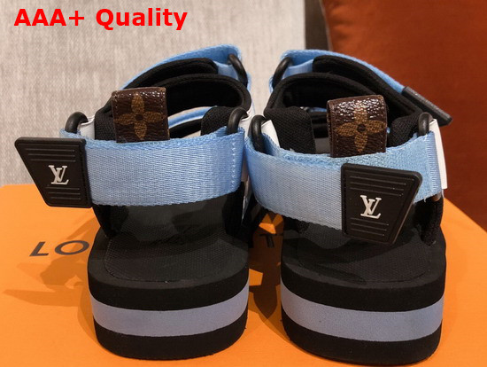 Louis Vuitton Arcade Flat Sandal in Blue 1A8GK5 Replica