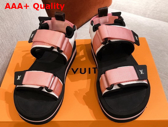 Louis Vuitton Arcade Flat Sandal in Rose Pop 1A8GJQ Replica