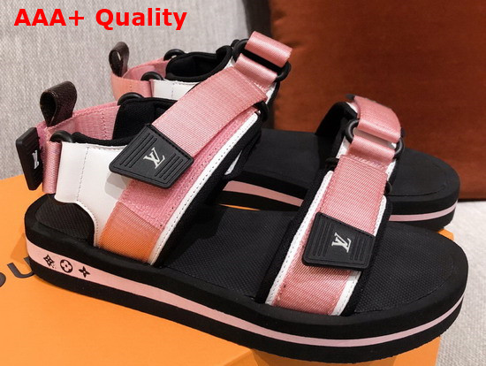 Louis Vuitton Arcade Flat Sandal in Rose Pop 1A8GJQ Replica