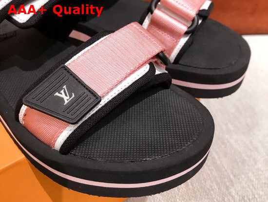 Louis Vuitton Arcade Flat Sandal in Rose Pop 1A8GJQ Replica