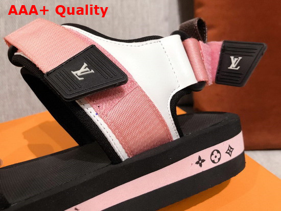 Louis Vuitton Arcade Flat Sandal in Rose Pop 1A8GJQ Replica