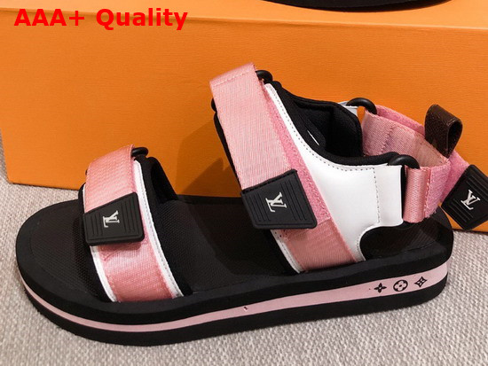 Louis Vuitton Arcade Flat Sandal in Rose Pop 1A8GJQ Replica