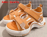 Louis Vuitton Archlight Sandal in Orange Calf Leather Replica