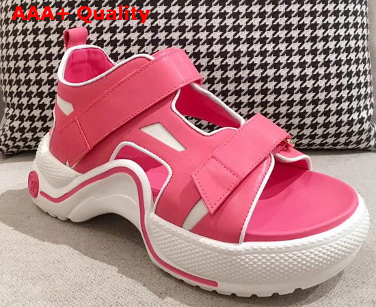 Louis Vuitton Archlight Sandal in Pink Calf Leather Replica