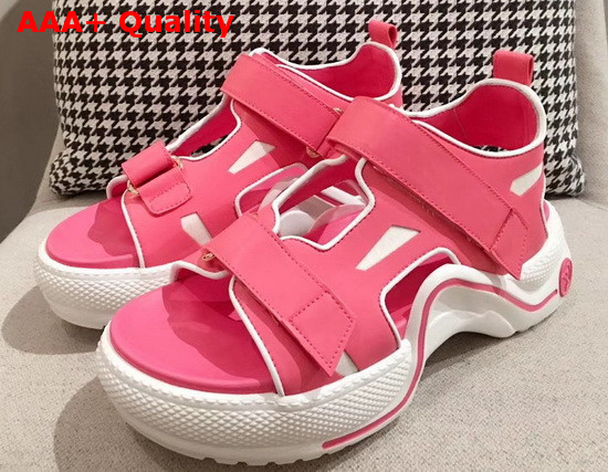 Louis Vuitton Archlight Sandal in Pink Calf Leather Replica