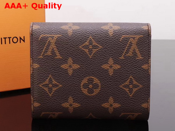 Louis Vuitton Ariane Wallet Monogram Coated Canvas with Cowhide Trim Fuchsia M62036 Replica