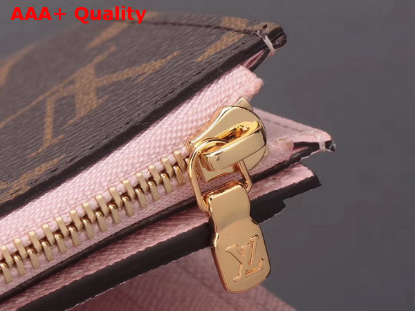 Louis Vuitton Ariane Wallet Monogram Coated Canvas with Cowhide Trim Rose Ballerine M62037 Replica