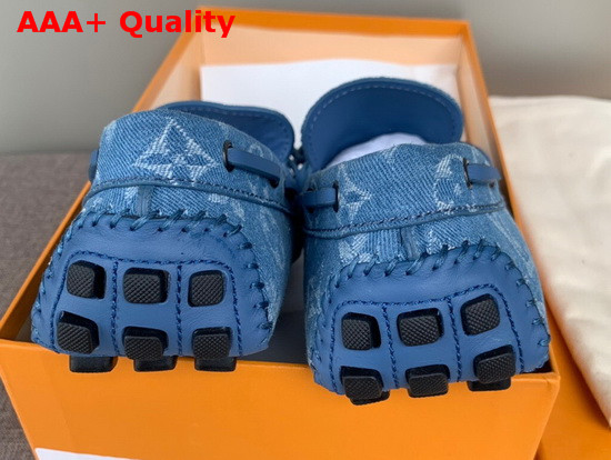 Louis Vuitton Arizona Mocassin in Blue Monogram Denim Replica