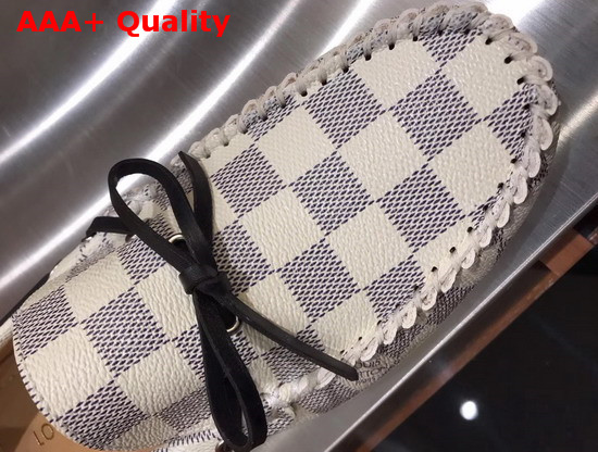 Louis Vuitton Arizona Moccasin in Damier Azur Canvas Replica