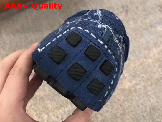 Louis Vuitton Arizona Moccasin in Navy Denim Monogram Canvas 1A4TTE Replica