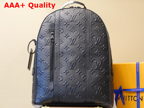 Louis Vuitton Armand Backpack in Black Monogram Seal Cowhide Leather M57959 Replica