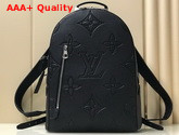 Louis Vuitton Armand Backpack in Black Taurillon Shadow Leather Replica