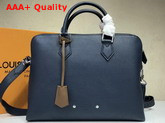 Louis Vuitton Armand Briefcase PM Taurillon Leather Navy M53490 Replica