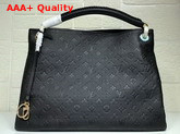 Louis Vuitton Artsy MM Black Embossed Calf Leather with Smooth Leather Trimmings M41066 Replica