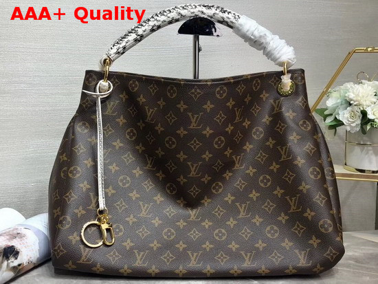 Louis Vuitton Artsy MM Monogram Canvas and Python Handle Replica