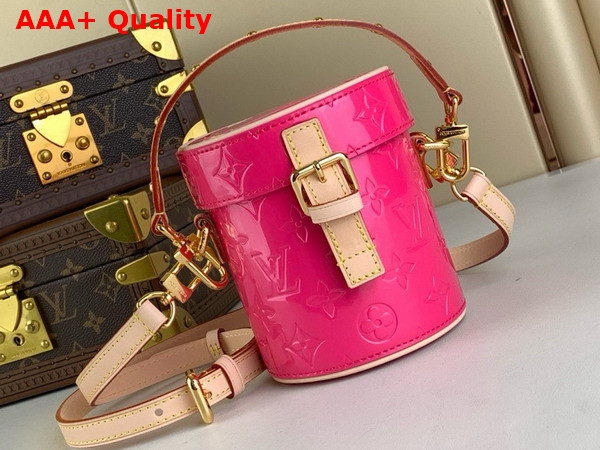 Louis Vuitton Astor Bag Neon Pink Monogram Vernis Embossed Cowhide Leather M24102 Replica