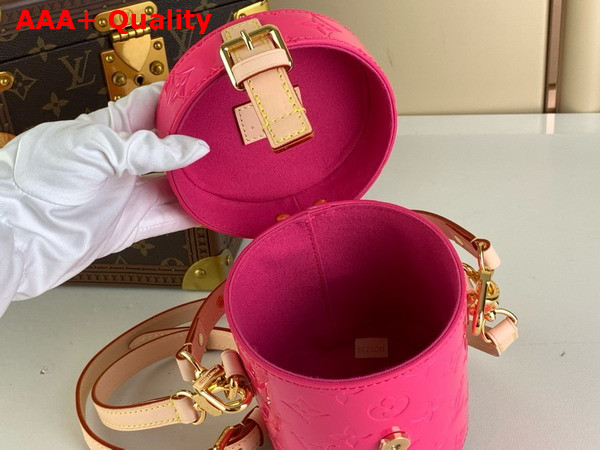 Louis Vuitton Astor Bag Neon Pink Monogram Vernis Embossed Cowhide Leather M24102 Replica