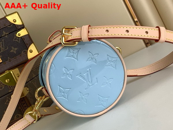 Louis Vuitton Astor Bag Sky Blue Monogram Vernis Embossed Cowhide Leather Replica