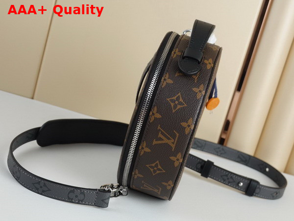 Louis Vuitton Audio Case Monogram Macassar Coated Canvas and Black Cowhide Leather M46273 Replica