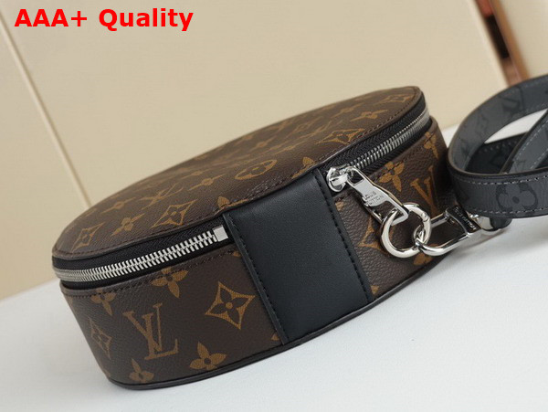 Louis Vuitton Audio Case Monogram Macassar Coated Canvas and Black Cowhide Leather M46273 Replica