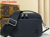 Louis Vuitton Avenue Messenger in Black Taiga Leather M11657 Replica