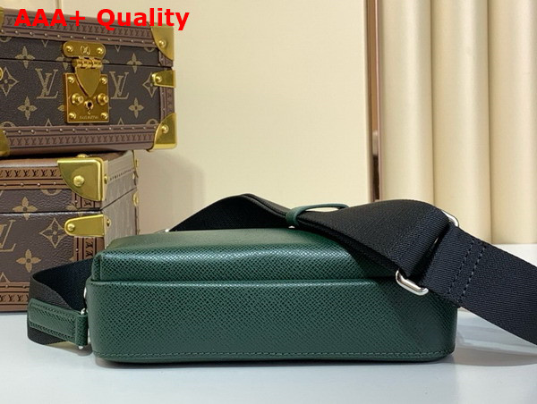 Louis Vuitton Avenue Messenger in Green Taiga Leather Replica