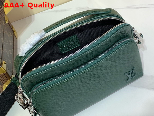 Louis Vuitton Avenue Messenger in Green Taiga Leather Replica