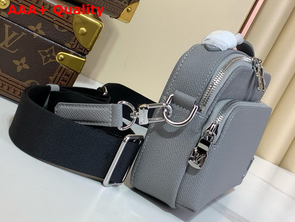 Louis Vuitton Avenue Messenger in Grey Taiga Leather Replica