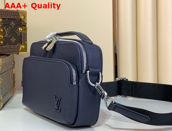 Louis Vuitton Avenue Messenger in Navy Blue Taiga Leather Replica